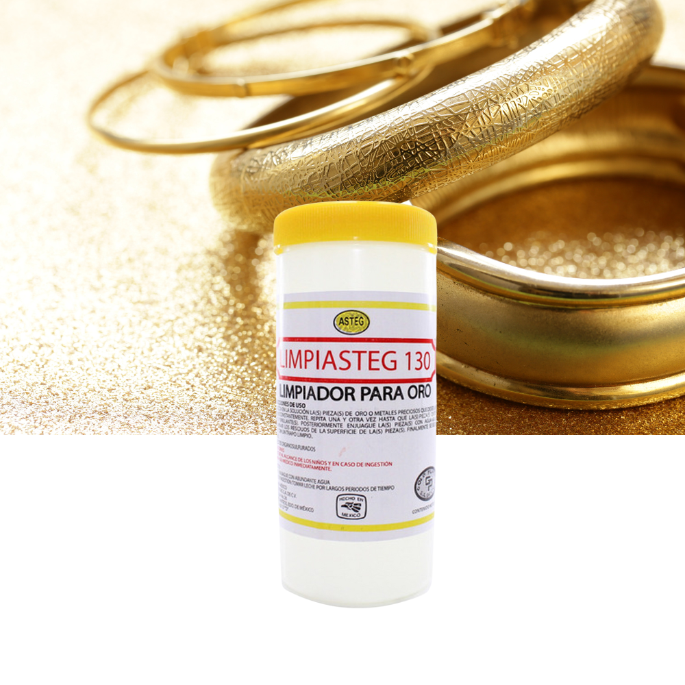 Limpiasteg Caja De 12 Liquidos Para Limpiar Joyería Oro
