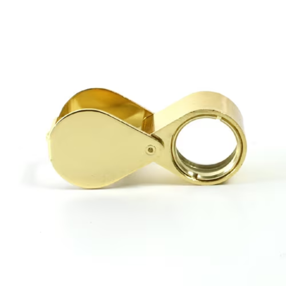 Lupa Triplet Joyero Dorada Con Estuche 10x 18mm
