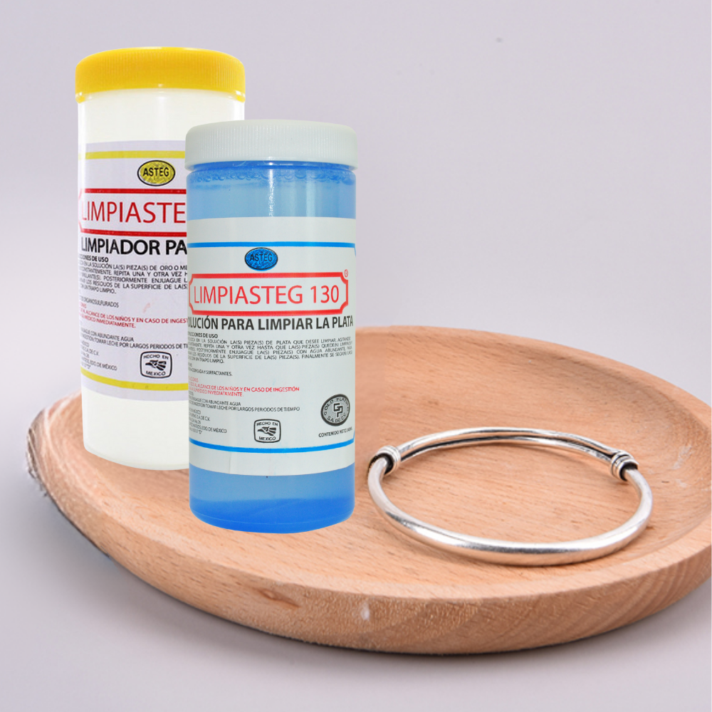 Kit Limpiador De Plata Y Oro + Paño Mediano Para Joyería