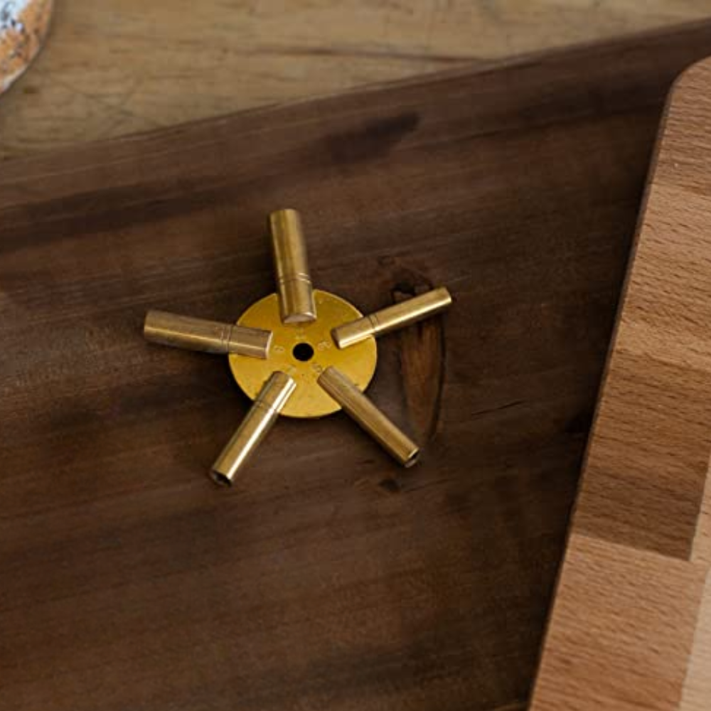 Llave Latón Para Reloj De Pared Con 5 Medidas Pares
