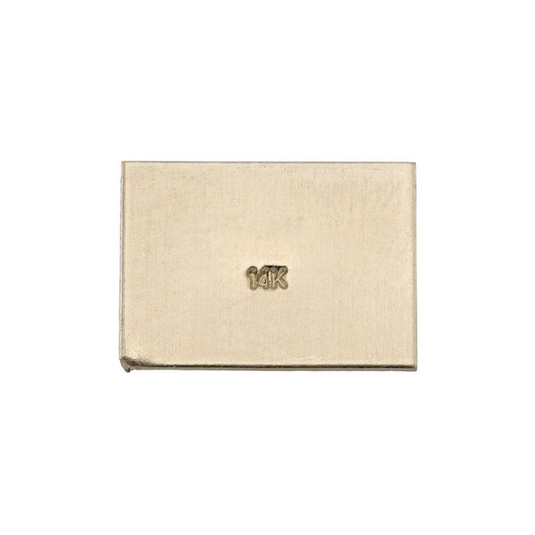 Quinto Recto De Golpe 14k Para Estampar Joyería