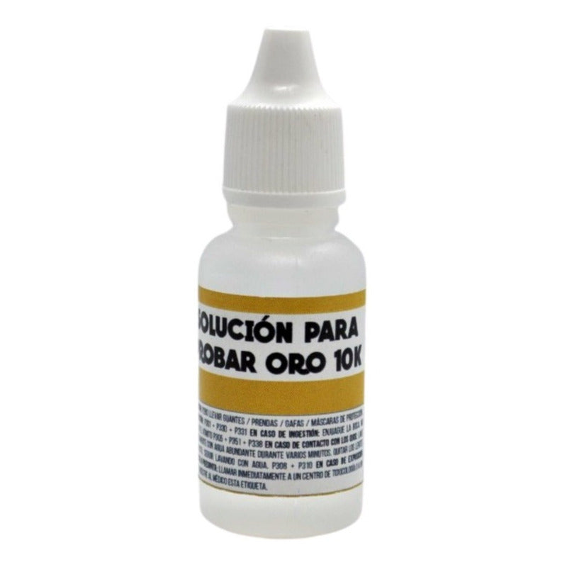 Kit De 4 Ácidos Para Probar Oro Y Plata Y Goma Borracha