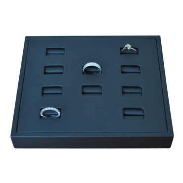 Exhibidor Charola Para 10 Anillos, Joyería Exhibición