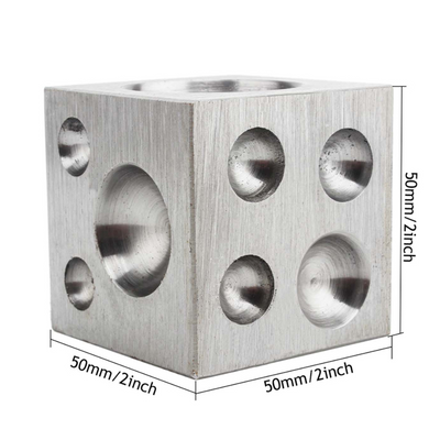 Dado Cubo De Acero Para Embutir Joyería 2x2 Pulgadas