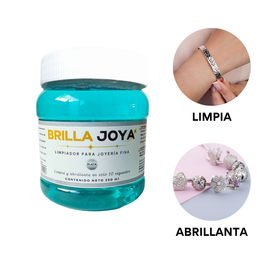 Solución Brilla Joya para Limpiar Joyería de Plata 250 ml