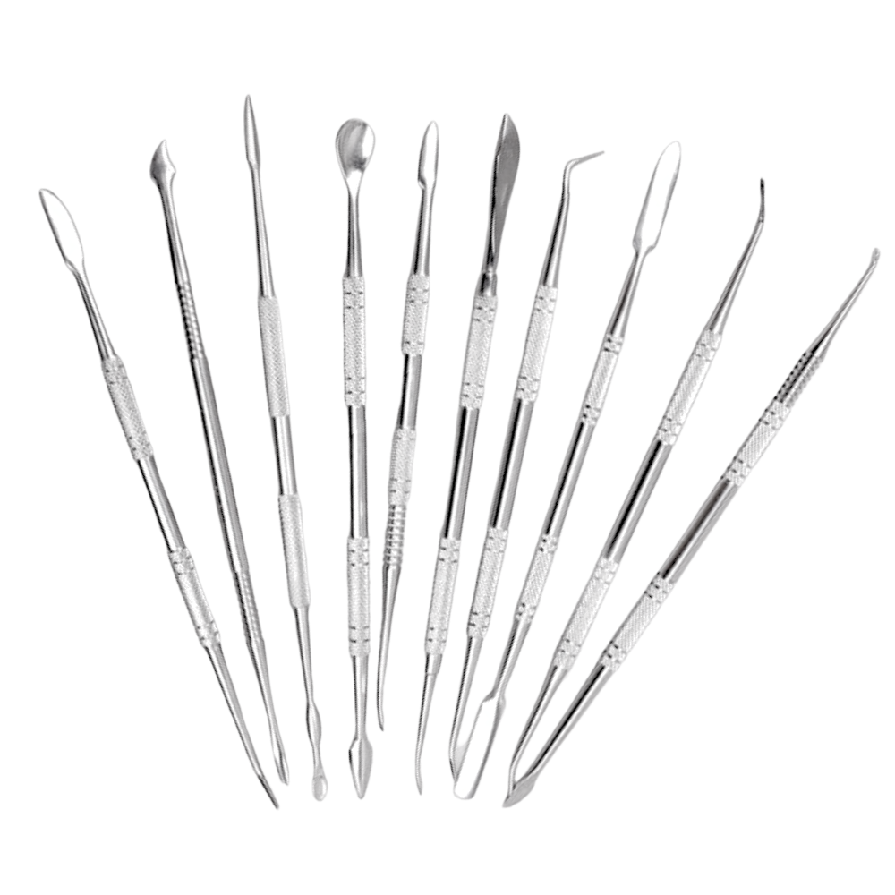 Kit 12 Espátulas Acero Inoxidable P/ Modelar Y Tallar Cera