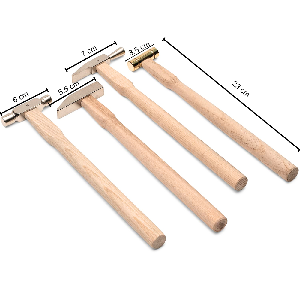 Juego De 4 Martillos Para Joyero Y Relojero