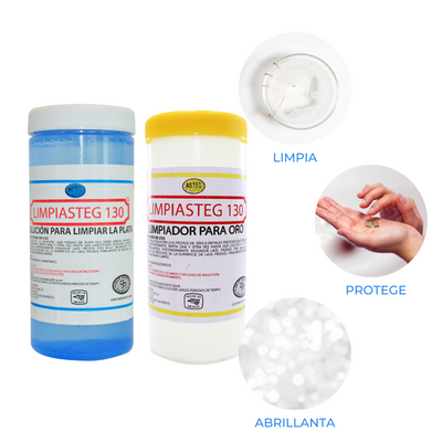 Kit Limpiador De Plata Y Oro + Paño Mediano Para Joyería