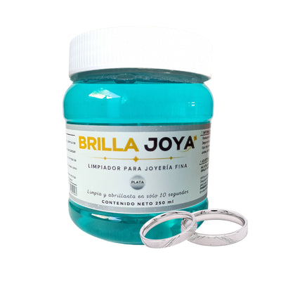 Solución Brilla Joya para Limpiar Joyería de Plata 250 ml