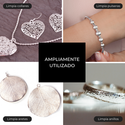 Liquido Para Limpiar Joyería Plata Limpiasteg + Paño Grande