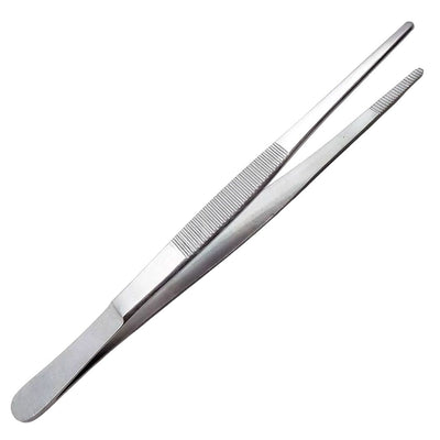 Pinza De Acero Inoxidable Para Cargar Con Punta Roma Chata 7" 178 mm