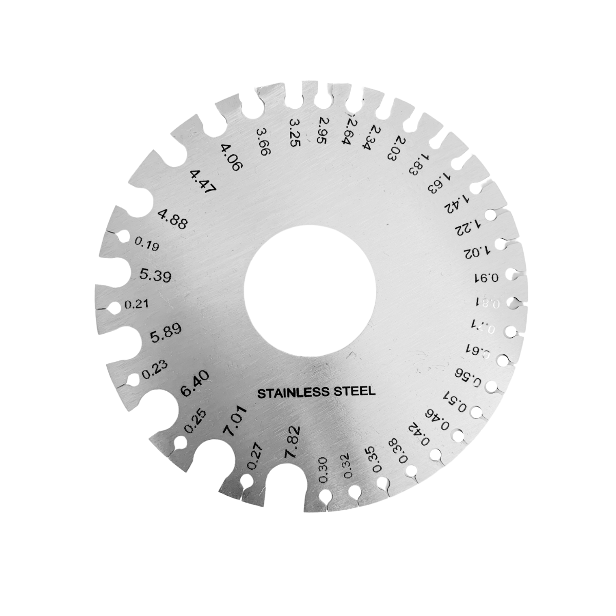 Calibrador De Alambre Y Lamina De Acero Inoxidable Premium