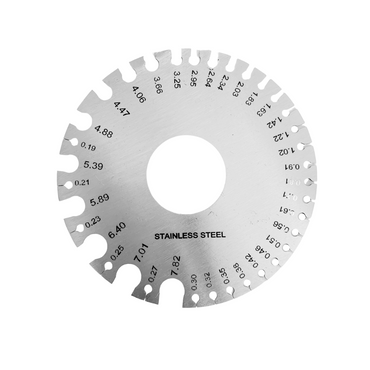 Calibrador De Alambre Y Lamina De Acero Inoxidable Premium