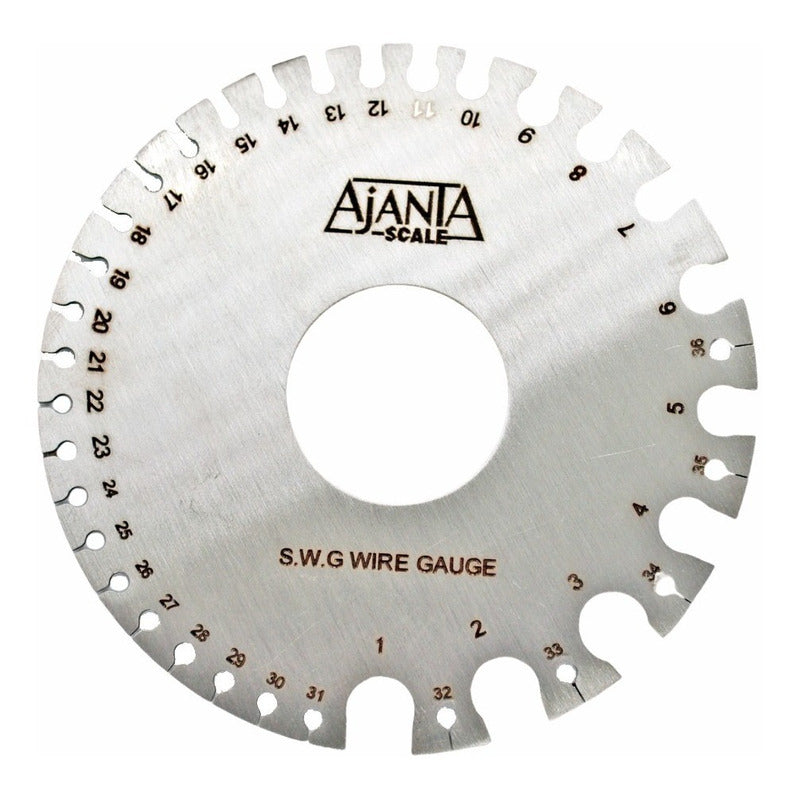 Calibrador De Alambre Y Lamina Del 0-36 De Acero Inoxidable