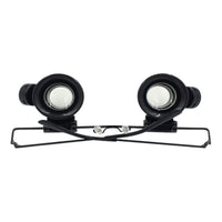 Lentes De Aumento Doble Lupa Y Luz Led 20x Para Relojero