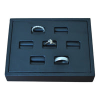 Exhibidor Charola Para 7 Anillos, Joyería Exhibición